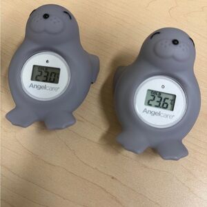 2 Gray Angelcare Bath Thermometers